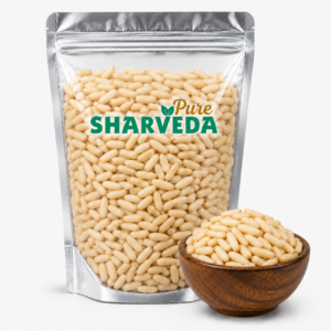 sharveda pure premium pine nuts (chilgoza with shell)