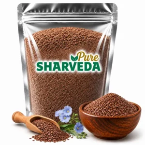 sharveda pure premium raw flax seeds
