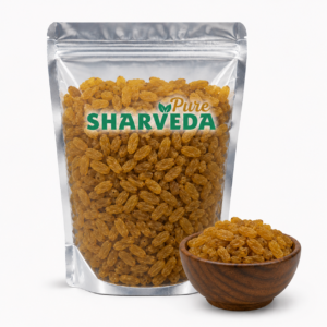 sharveda pure premium long green raisins (kishmish)