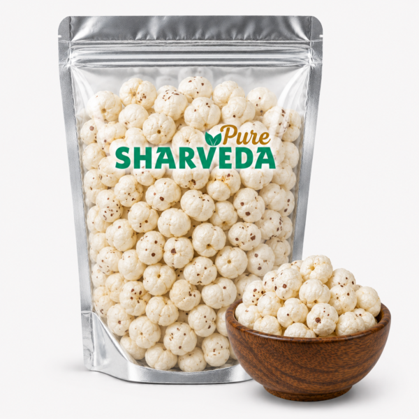 sharveda pure premium phool makhana (fox nuts)